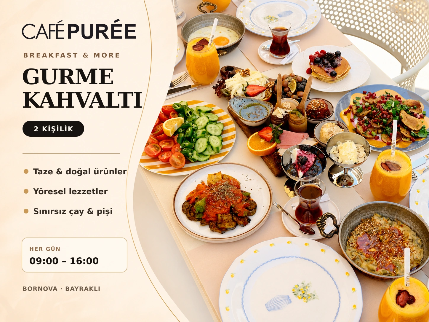 PURÉE Gurme Kahvaltı kurumsal sunumu
